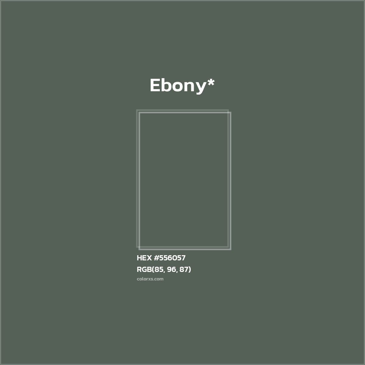 HEX #556057 Color Name, Color Code, Palettes, Similar Paints, Images