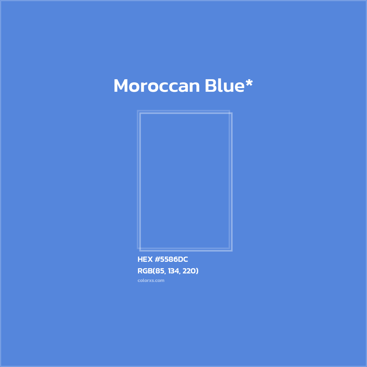 HEX #5586DC Color Name, Color Code, Palettes, Similar Paints, Images