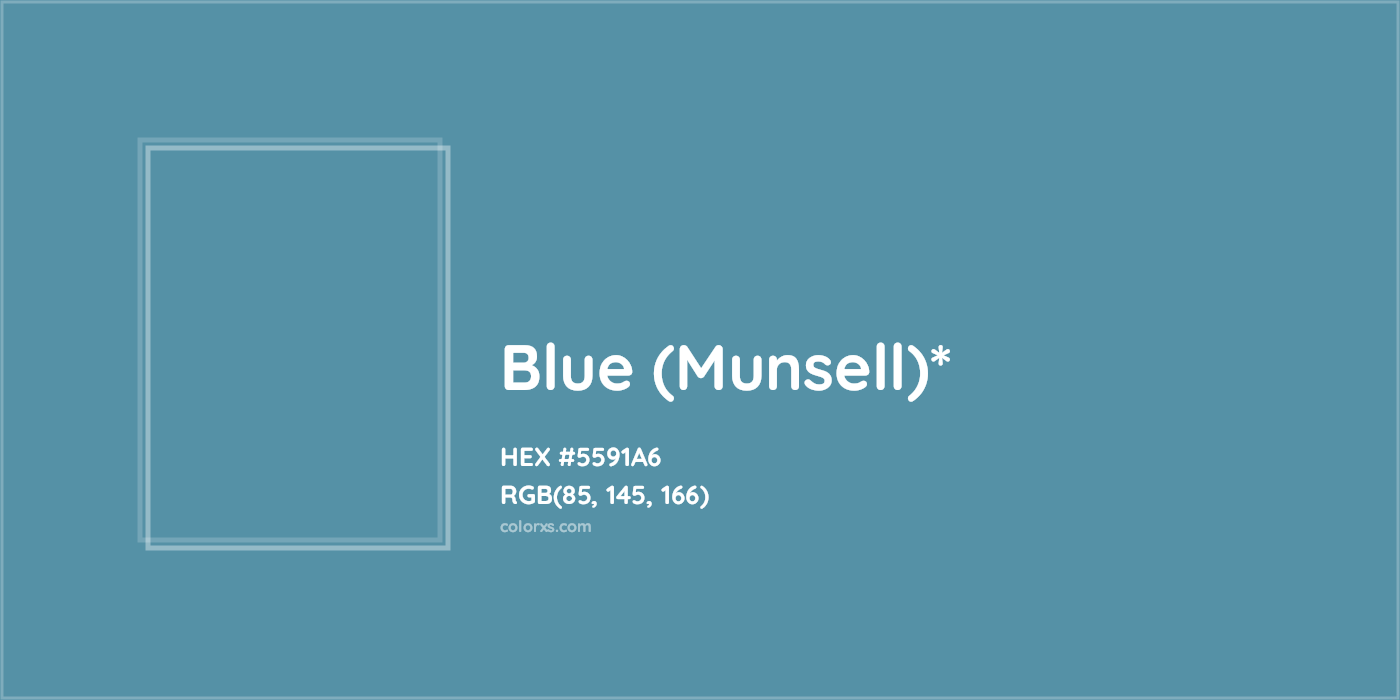 HEX #5591A6 Color Name, Color Code, Palettes, Similar Paints, Images