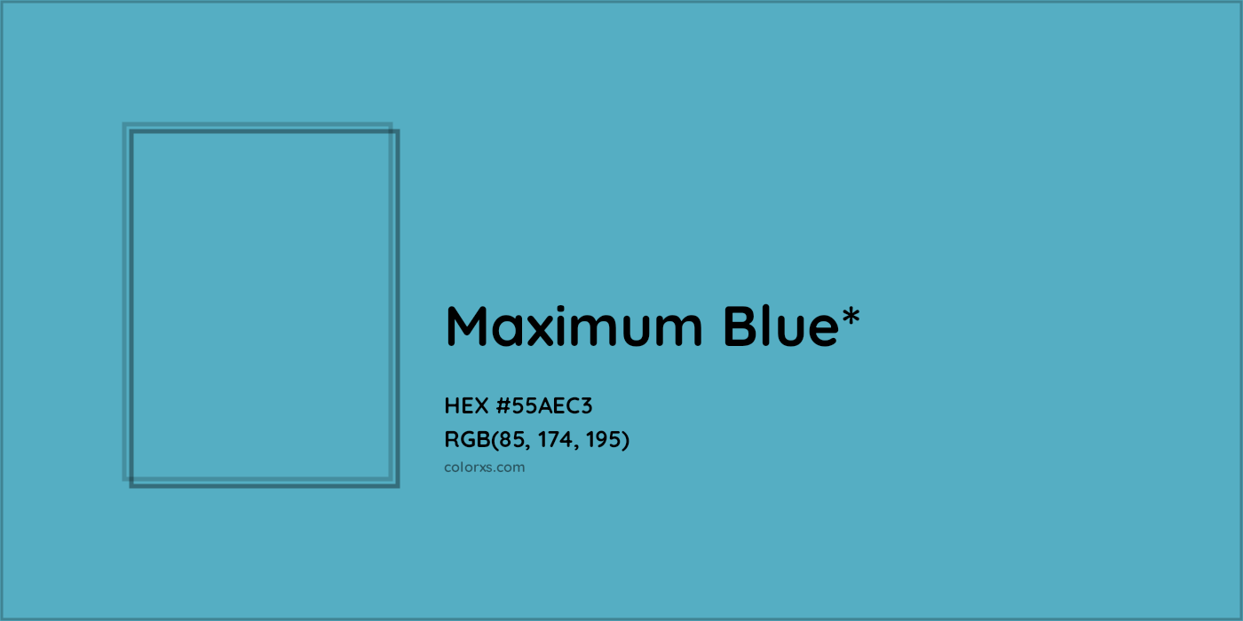 HEX #55AEC3 Color Name, Color Code, Palettes, Similar Paints, Images
