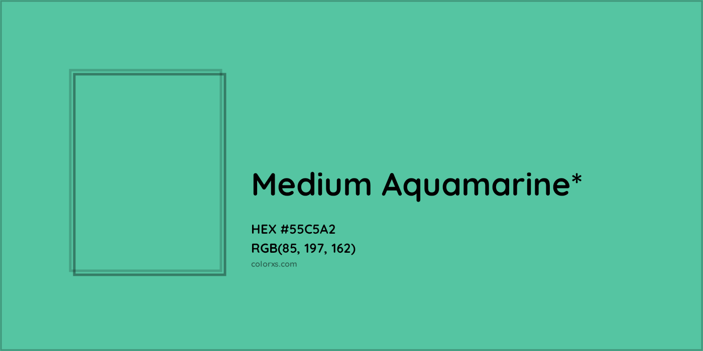 HEX #55C5A2 Color Name, Color Code, Palettes, Similar Paints, Images