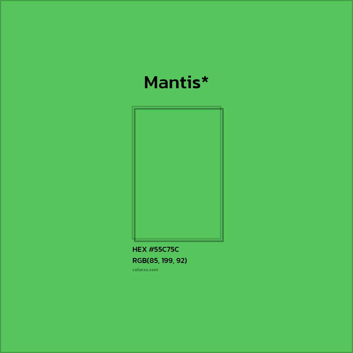 HEX #55C75C Color Name, Color Code, Palettes, Similar Paints, Images