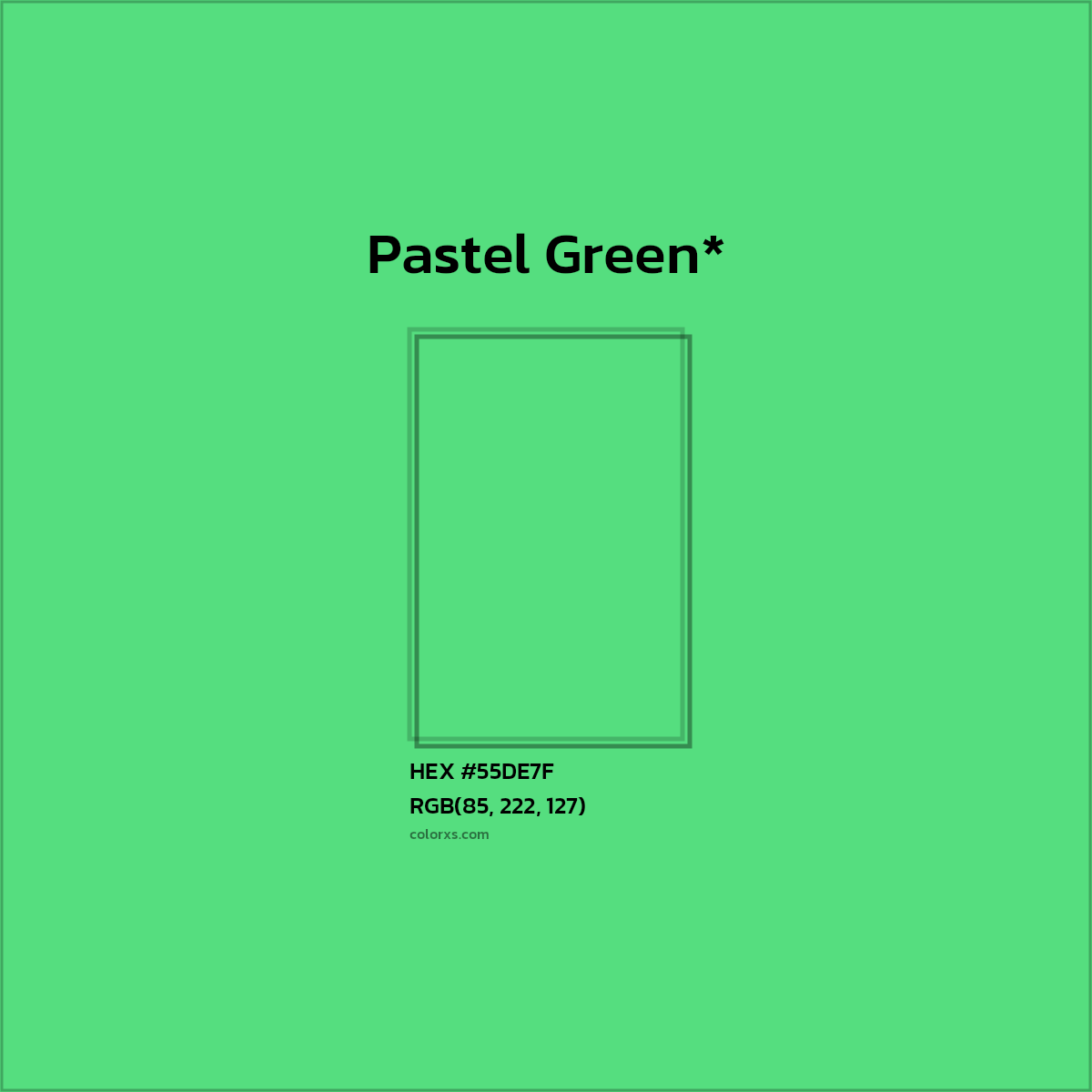 HEX #55DE7F Color Name, Color Code, Palettes, Similar Paints, Images