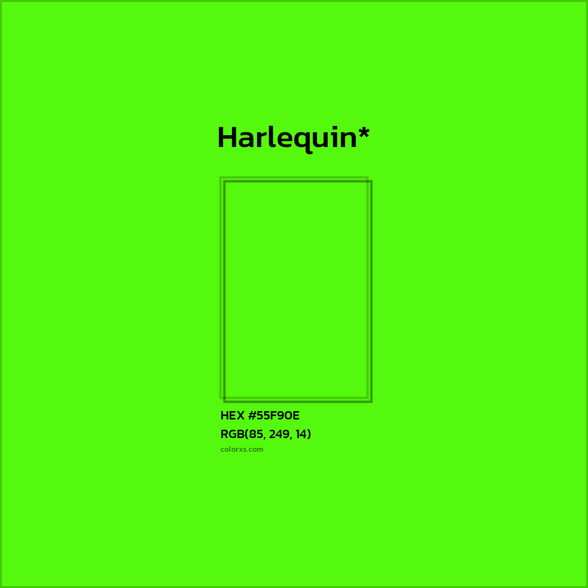 HEX #55F90E Color Name, Color Code, Palettes, Similar Paints, Images