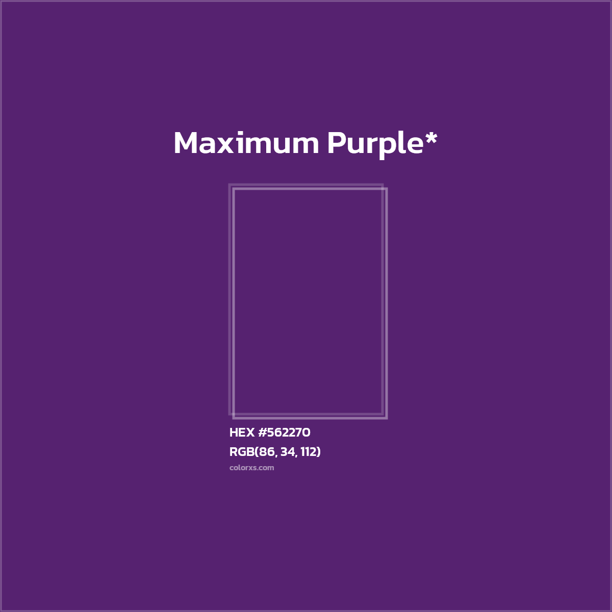 HEX #562270 Color Name, Color Code, Palettes, Similar Paints, Images