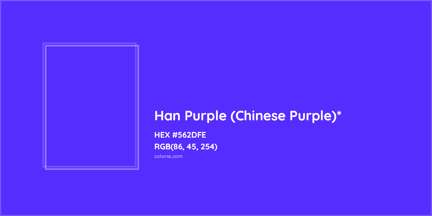 HEX #562DFE Color Name, Color Code, Palettes, Similar Paints, Images