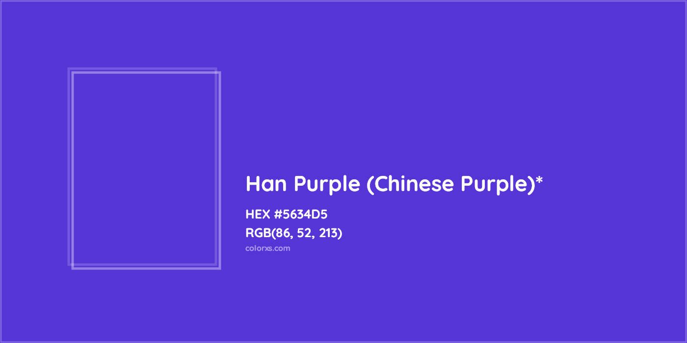 HEX #5634D5 Color Name, Color Code, Palettes, Similar Paints, Images