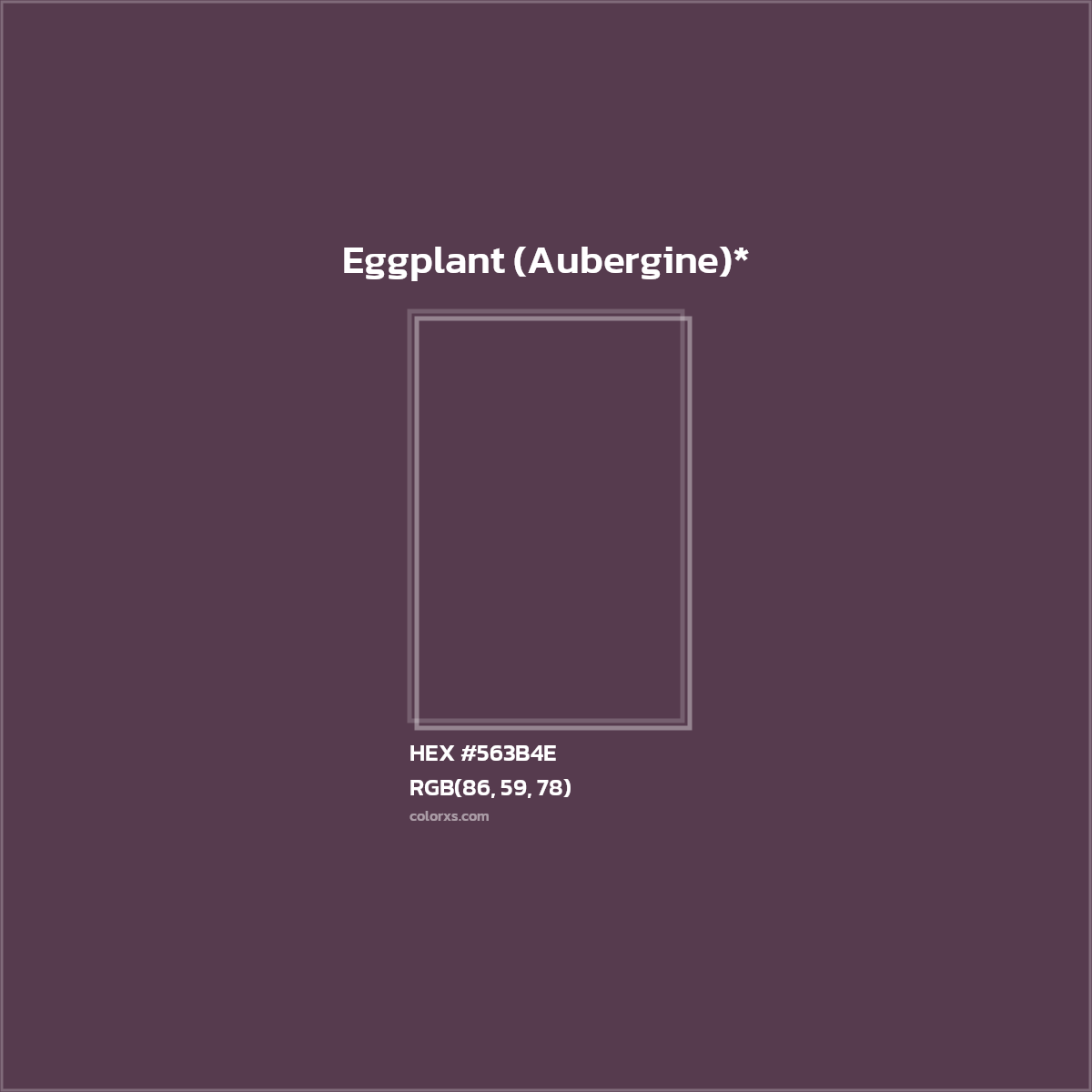 HEX #563B4E Color Name, Color Code, Palettes, Similar Paints, Images