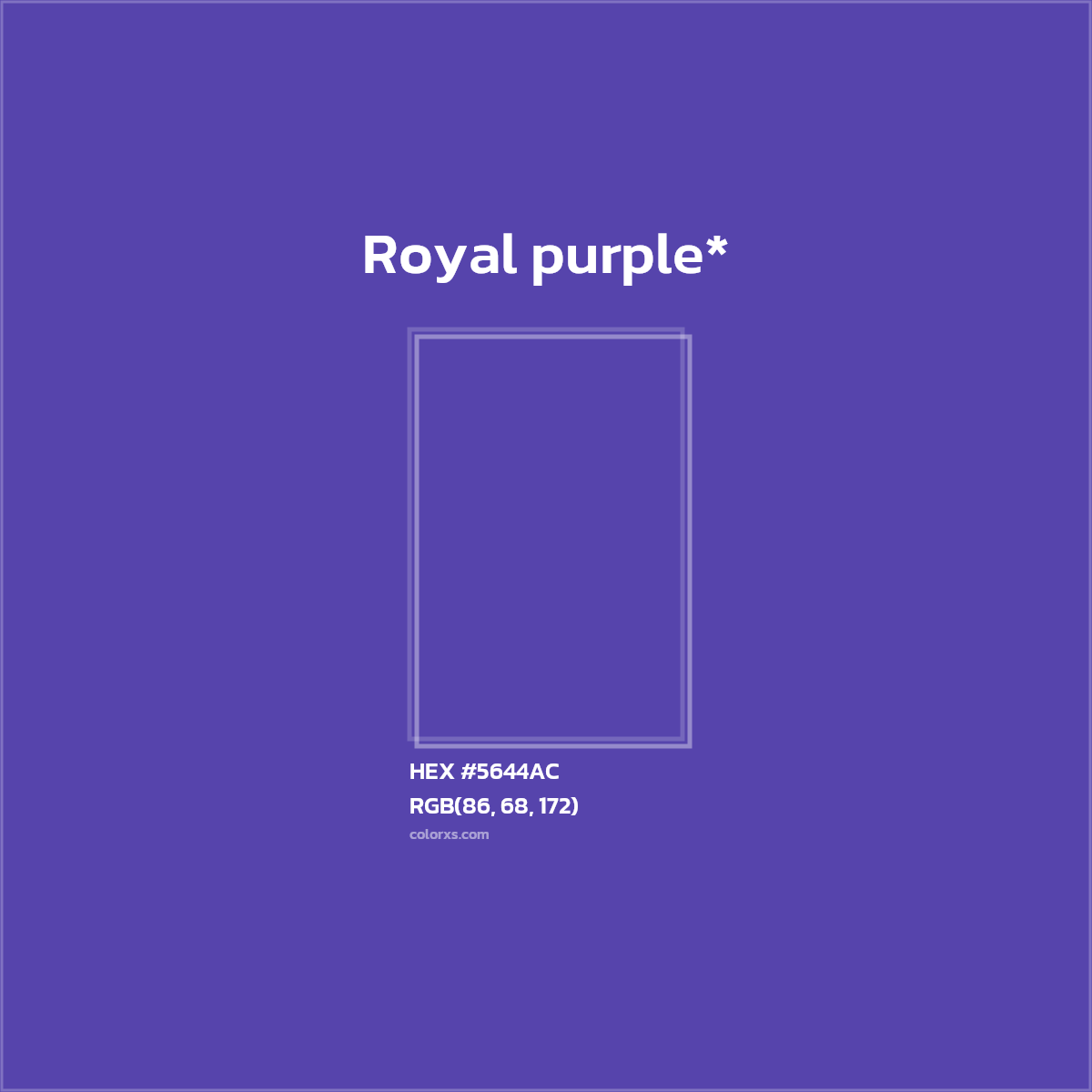 HEX #5644AC Color Name, Color Code, Palettes, Similar Paints, Images