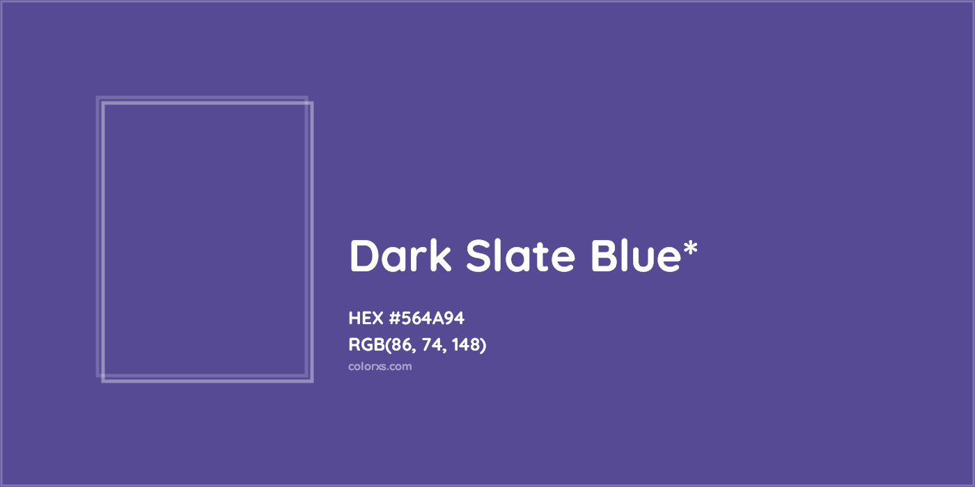 HEX #564A94 Color Name, Color Code, Palettes, Similar Paints, Images