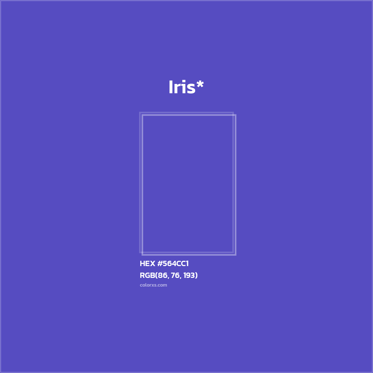 HEX #564CC1 Color Name, Color Code, Palettes, Similar Paints, Images