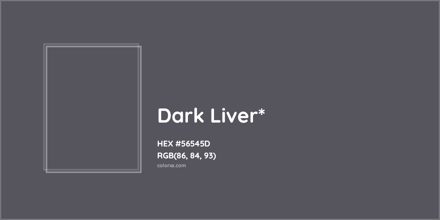 HEX #56545D Color Name, Color Code, Palettes, Similar Paints, Images