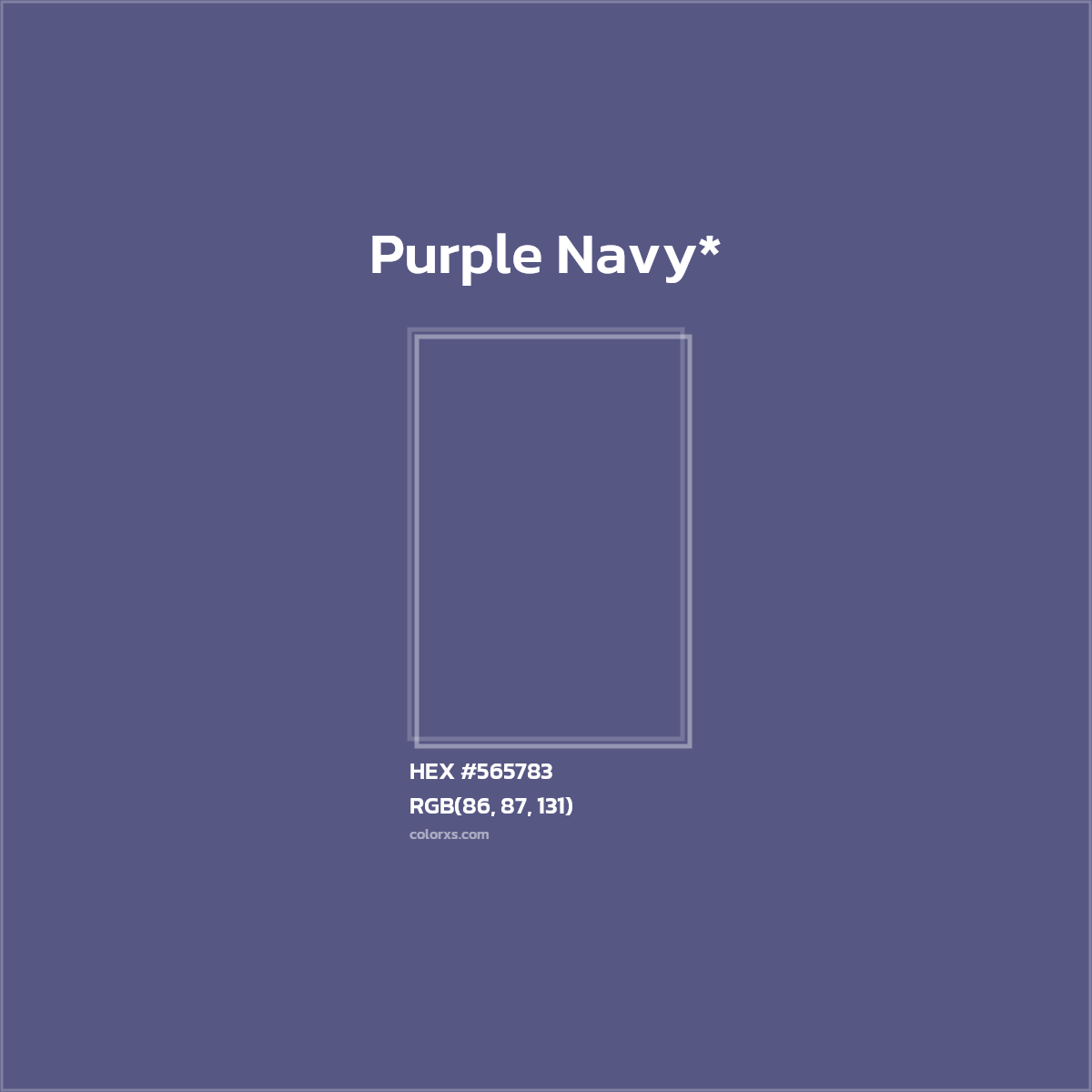 HEX #565783 Color Name, Color Code, Palettes, Similar Paints, Images