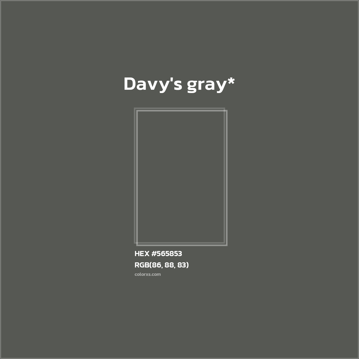 HEX #565853 Color Name, Color Code, Palettes, Similar Paints, Images