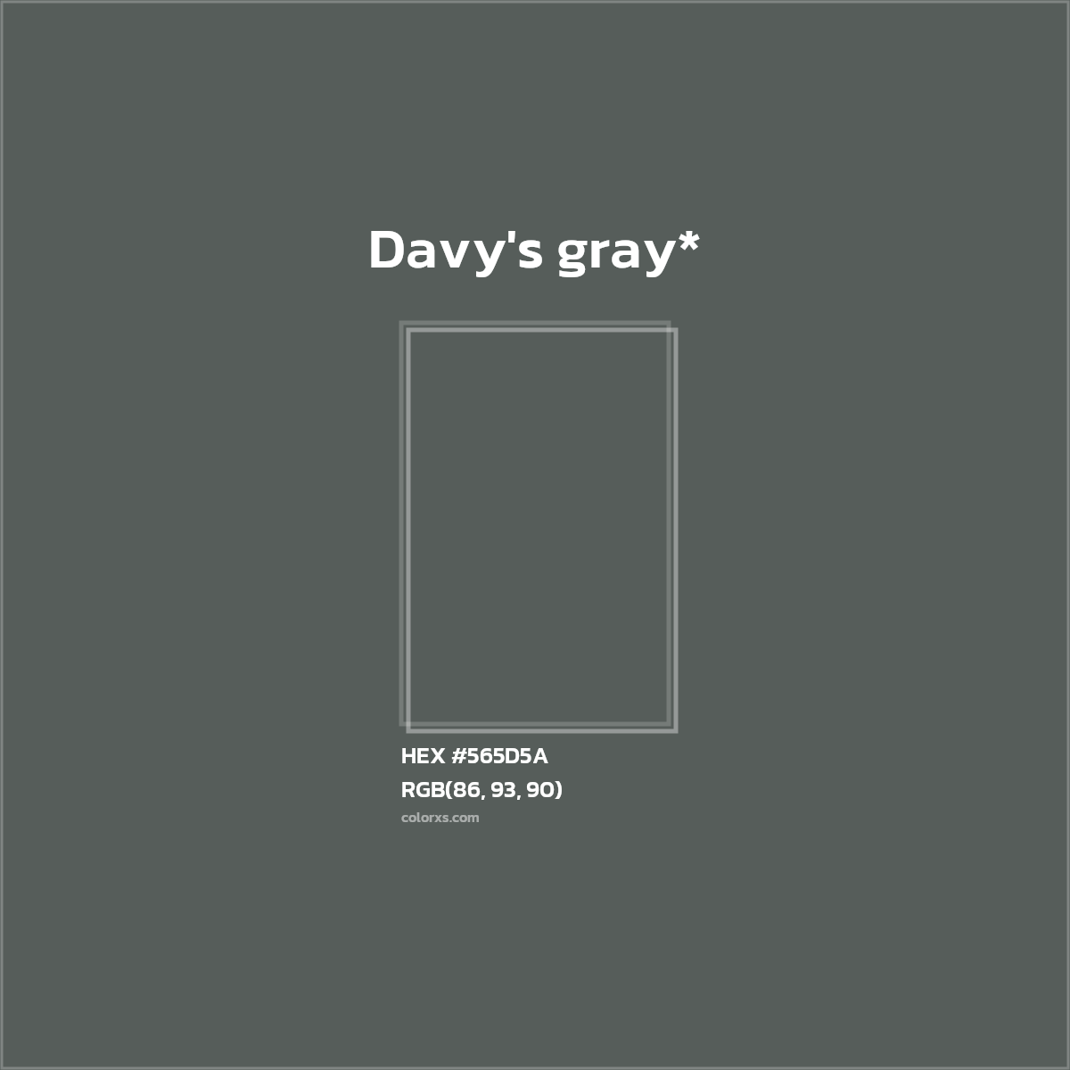 HEX #565D5A Color Name, Color Code, Palettes, Similar Paints, Images