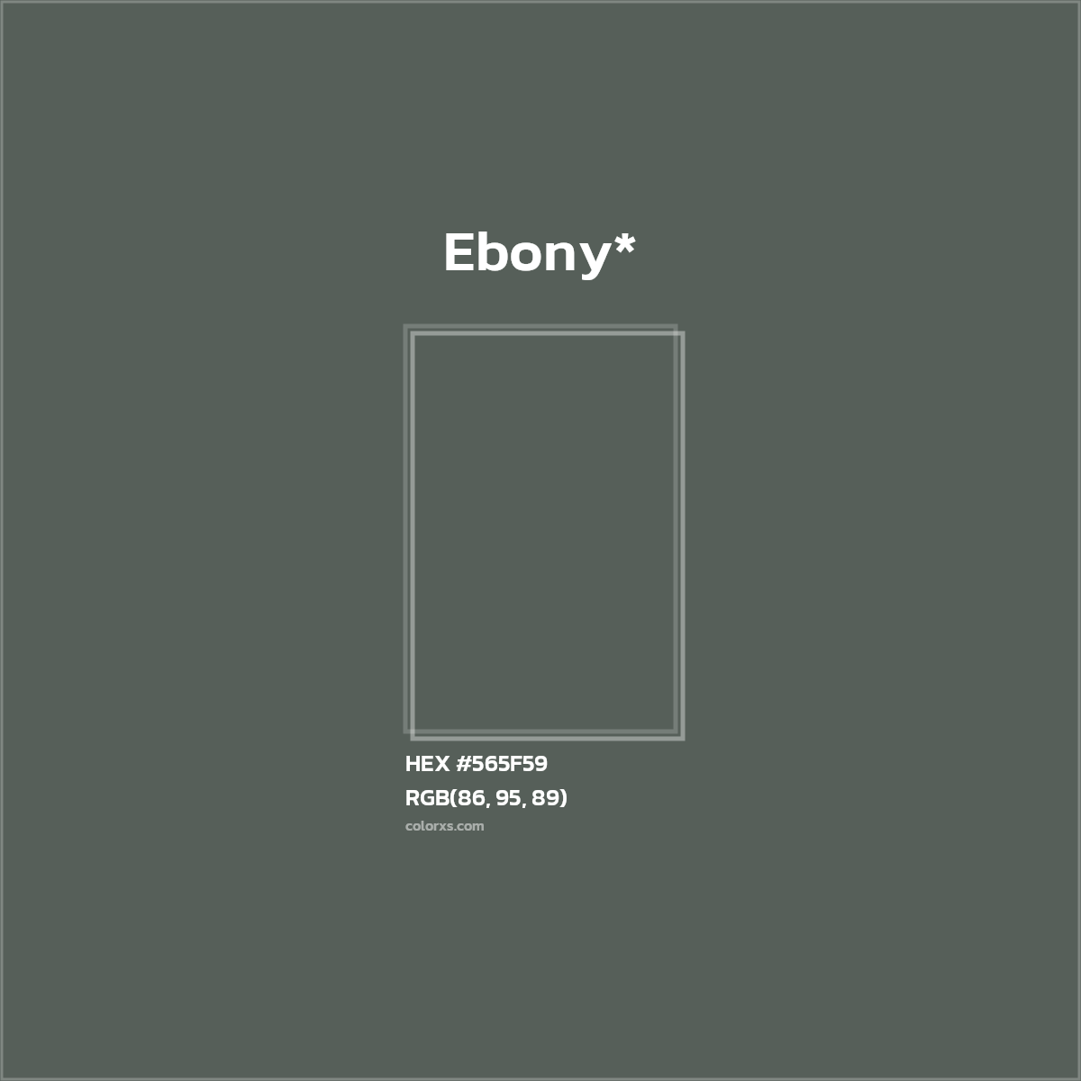 HEX #565F59 Color Name, Color Code, Palettes, Similar Paints, Images