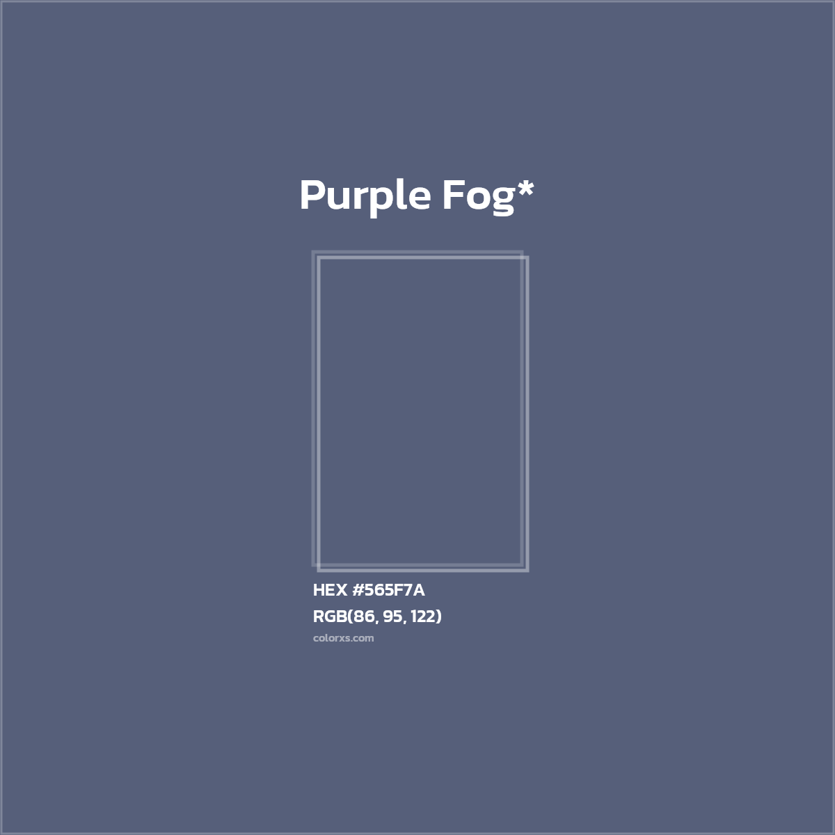 HEX #565F7A Color Name, Color Code, Palettes, Similar Paints, Images