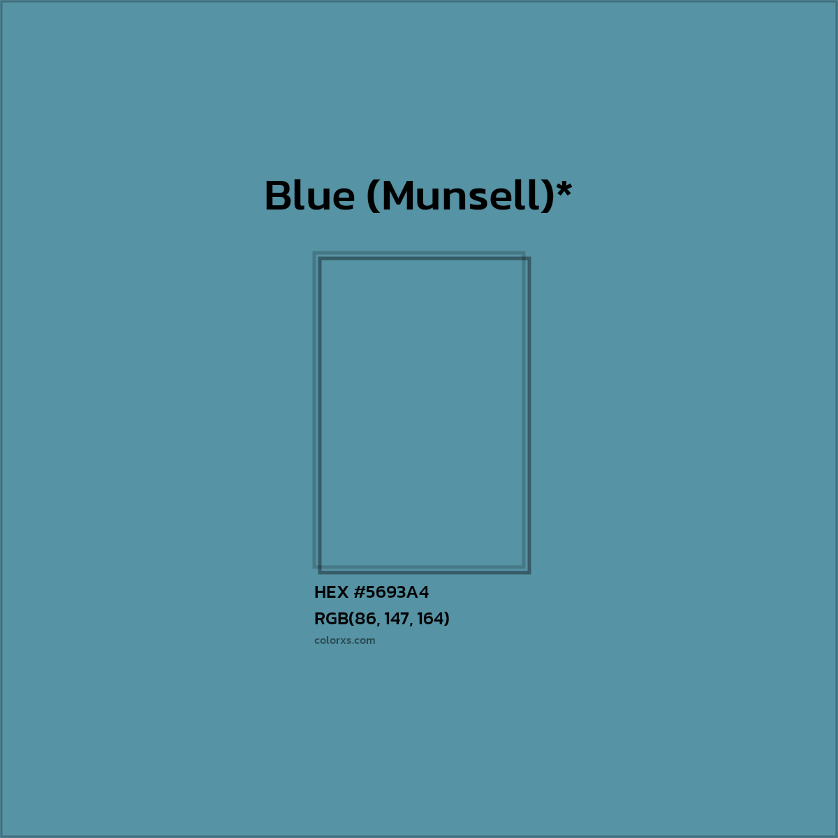 HEX #5693A4 Color Name, Color Code, Palettes, Similar Paints, Images