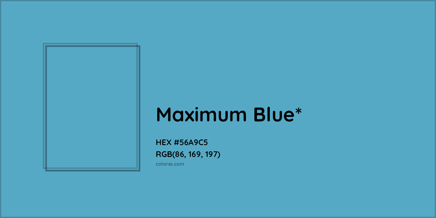 HEX #56A9C5 Color Name, Color Code, Palettes, Similar Paints, Images