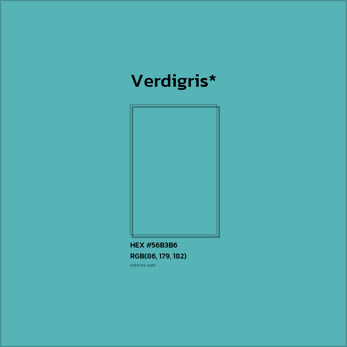 HEX #56B3B6 Color Name, Color Code, Palettes, Similar Paints, Images