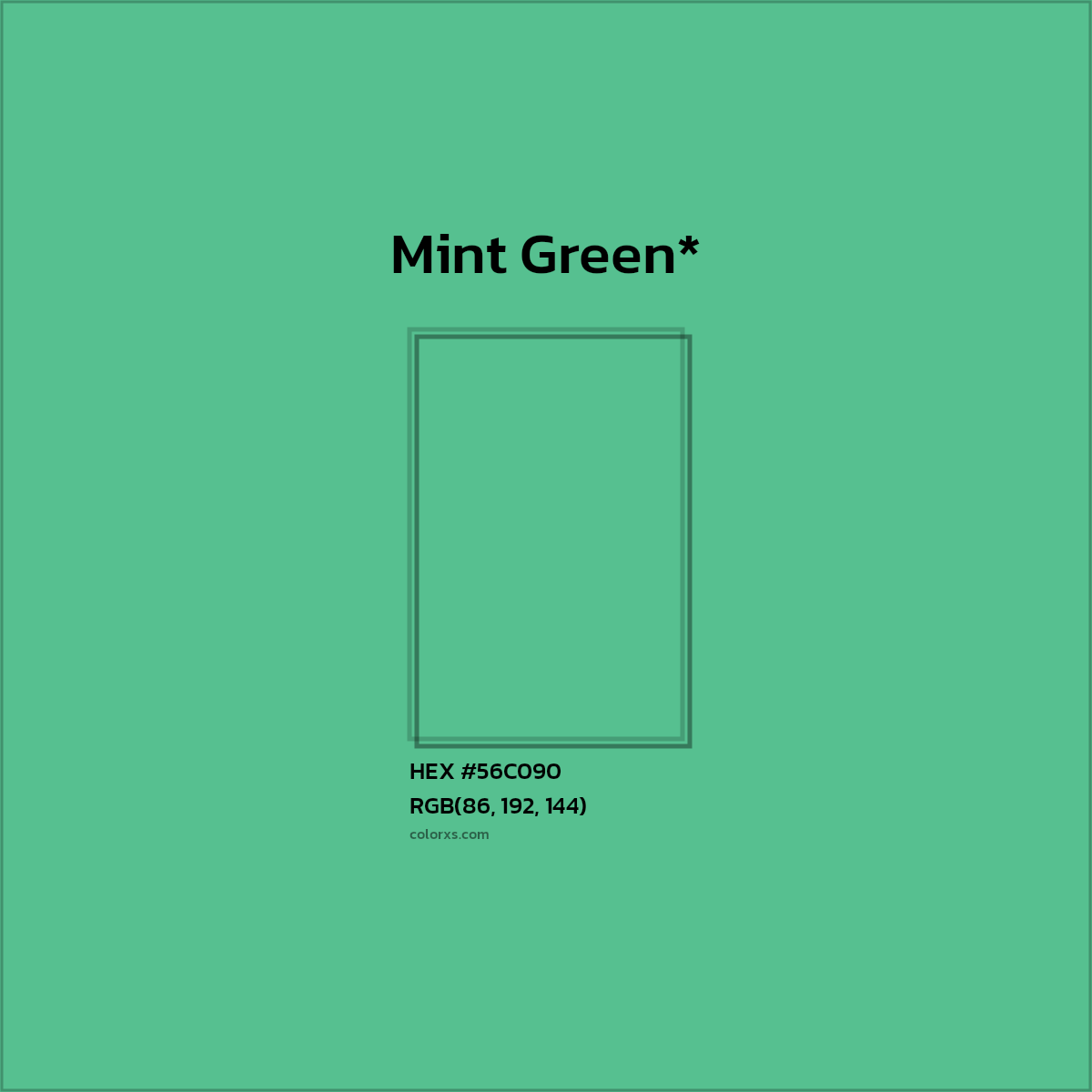HEX #56C090 Color Name, Color Code, Palettes, Similar Paints, Images
