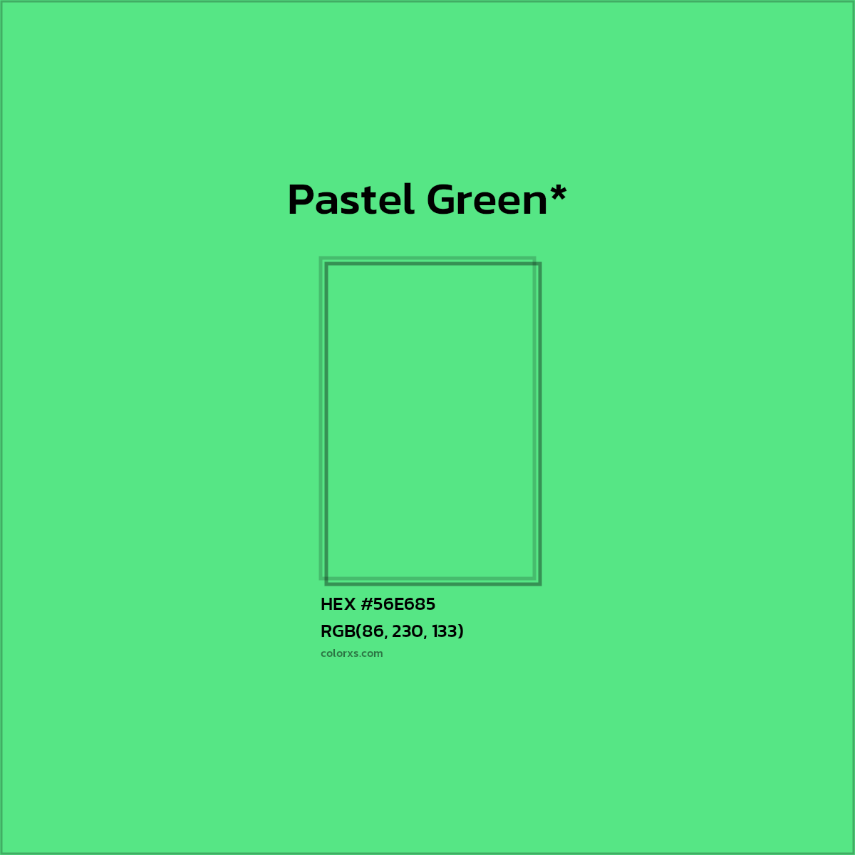 HEX #56E685 Color Name, Color Code, Palettes, Similar Paints, Images