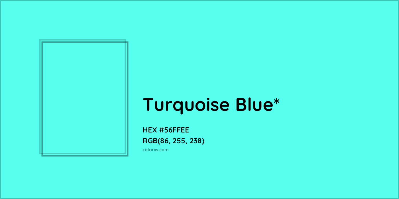 HEX #56FFEE Color Name, Color Code, Palettes, Similar Paints, Images
