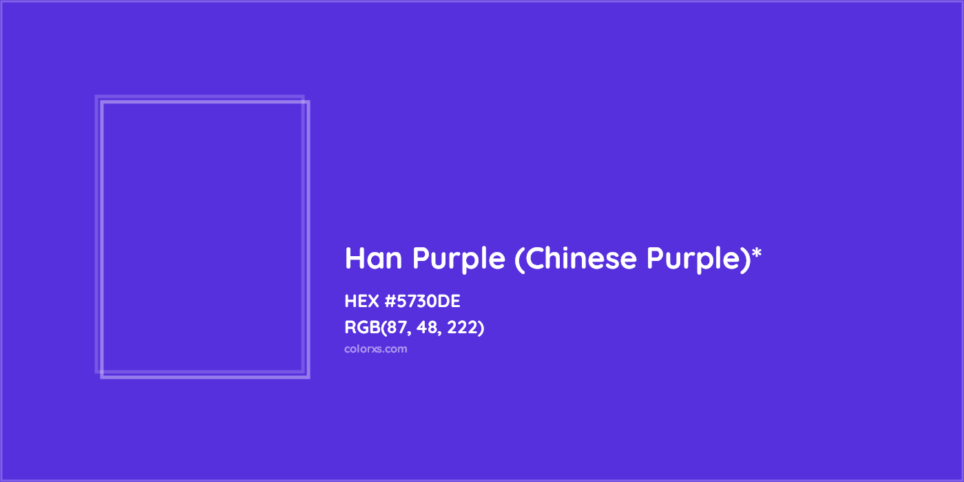 HEX #5730DE Color Name, Color Code, Palettes, Similar Paints, Images