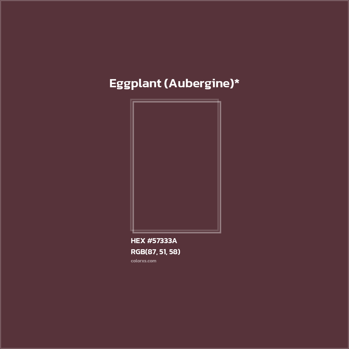 HEX #57333A Color Name, Color Code, Palettes, Similar Paints, Images