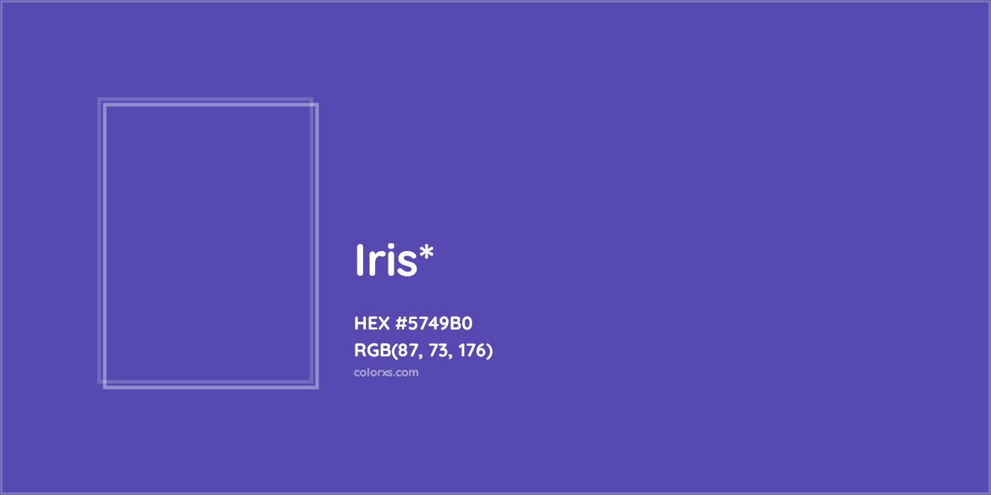 HEX #5749B0 Color Name, Color Code, Palettes, Similar Paints, Images