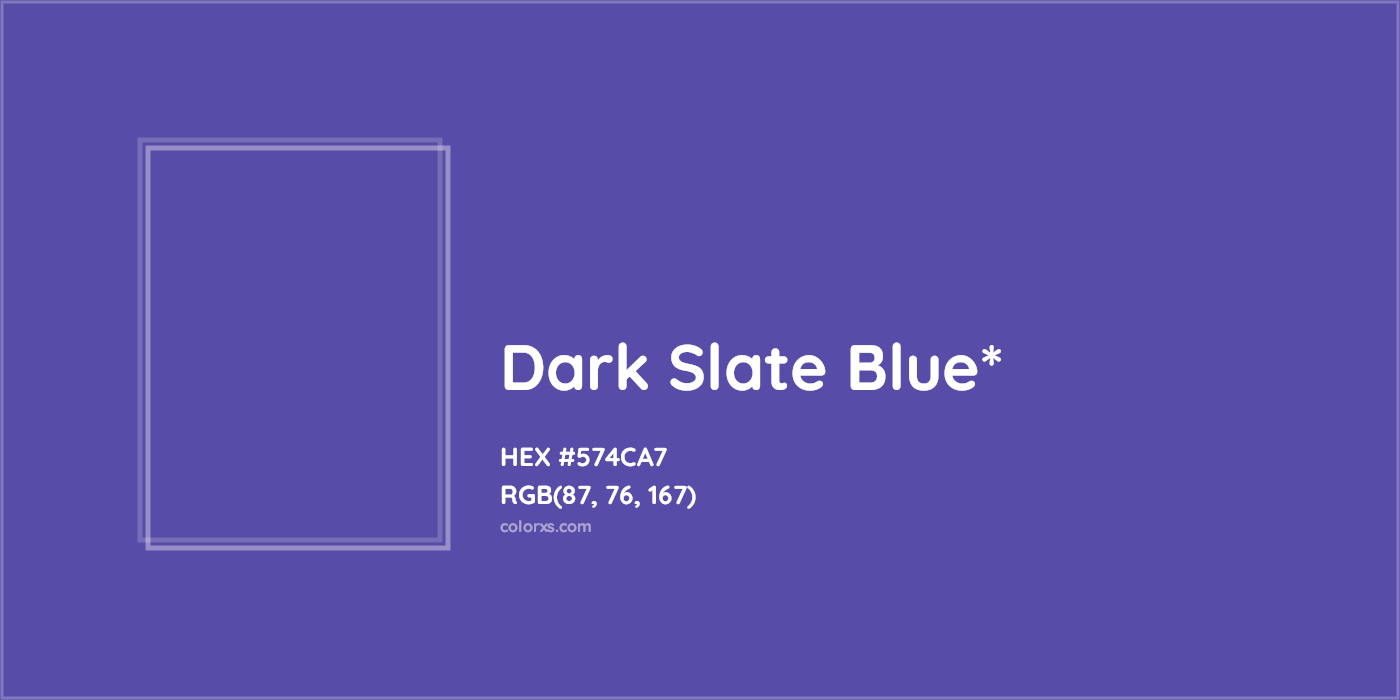 HEX #574CA7 Color Name, Color Code, Palettes, Similar Paints, Images
