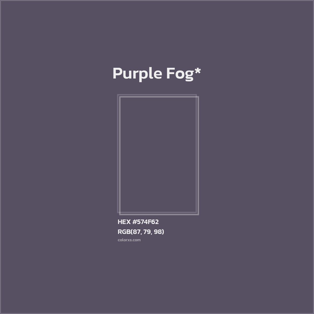 HEX #574F62 Color Name, Color Code, Palettes, Similar Paints, Images