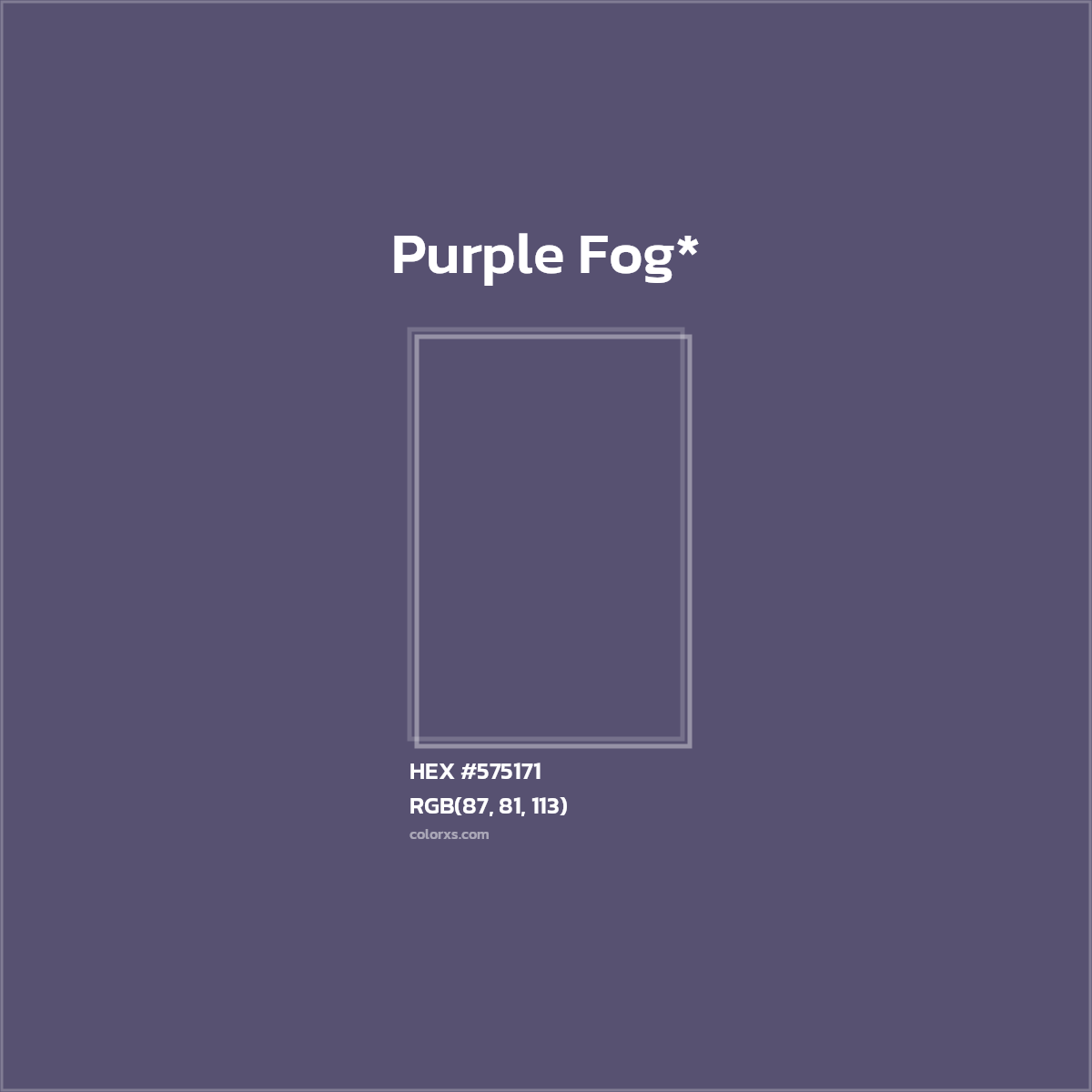 HEX #575171 Color Name, Color Code, Palettes, Similar Paints, Images