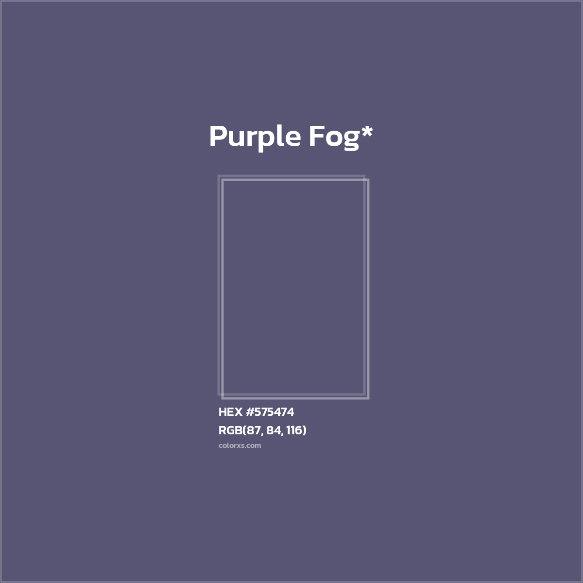 HEX #575474 Color Name, Color Code, Palettes, Similar Paints, Images