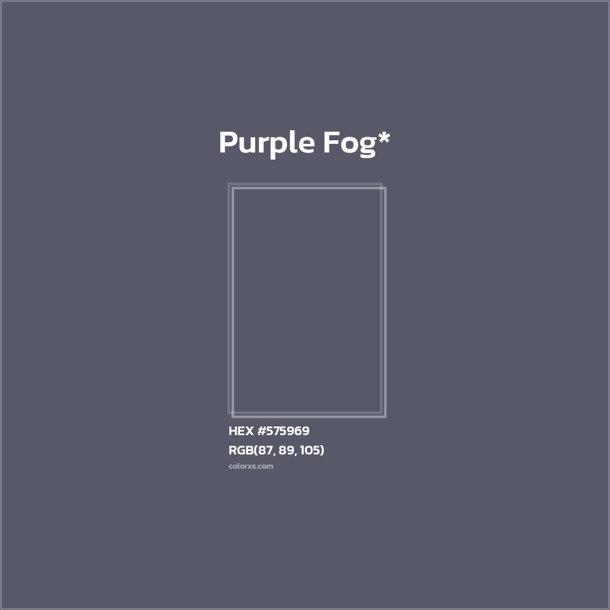 HEX #575969 Color Name, Color Code, Palettes, Similar Paints, Images