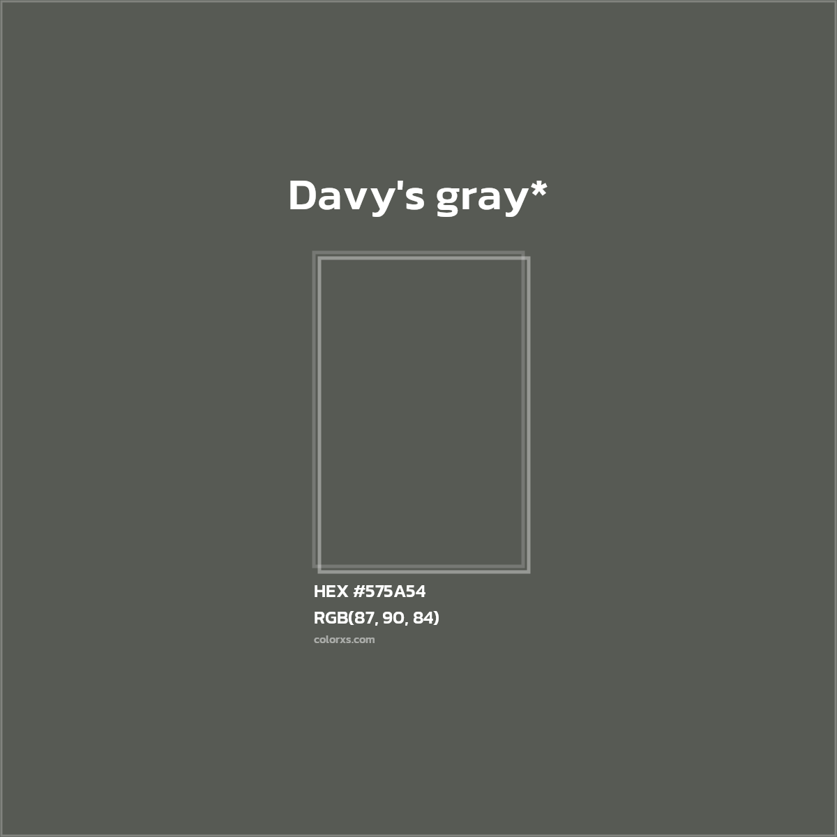 HEX #575A54 Color Name, Color Code, Palettes, Similar Paints, Images