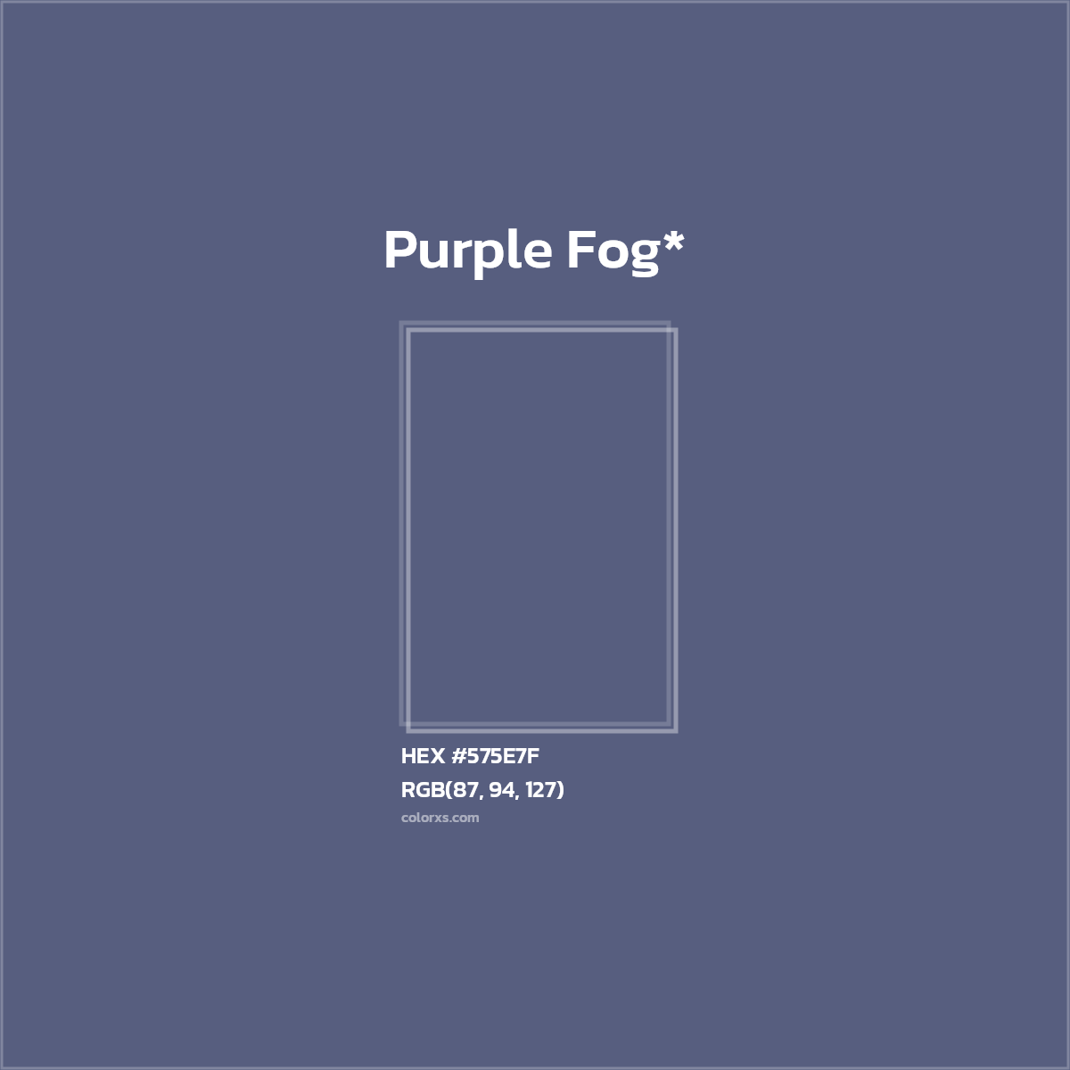 HEX #575E7F Color Name, Color Code, Palettes, Similar Paints, Images