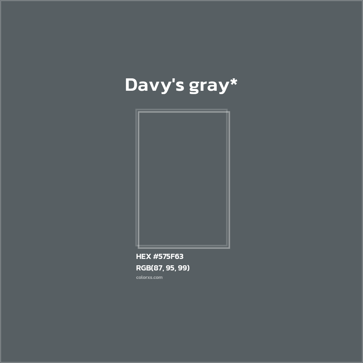 HEX #575F63 Color Name, Color Code, Palettes, Similar Paints, Images