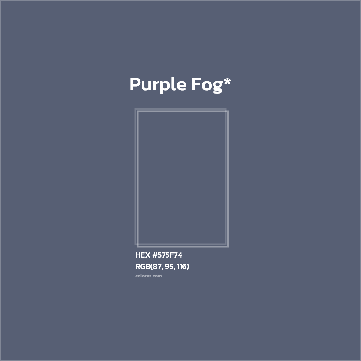 HEX #575F74 Color Name, Color Code, Palettes, Similar Paints, Images