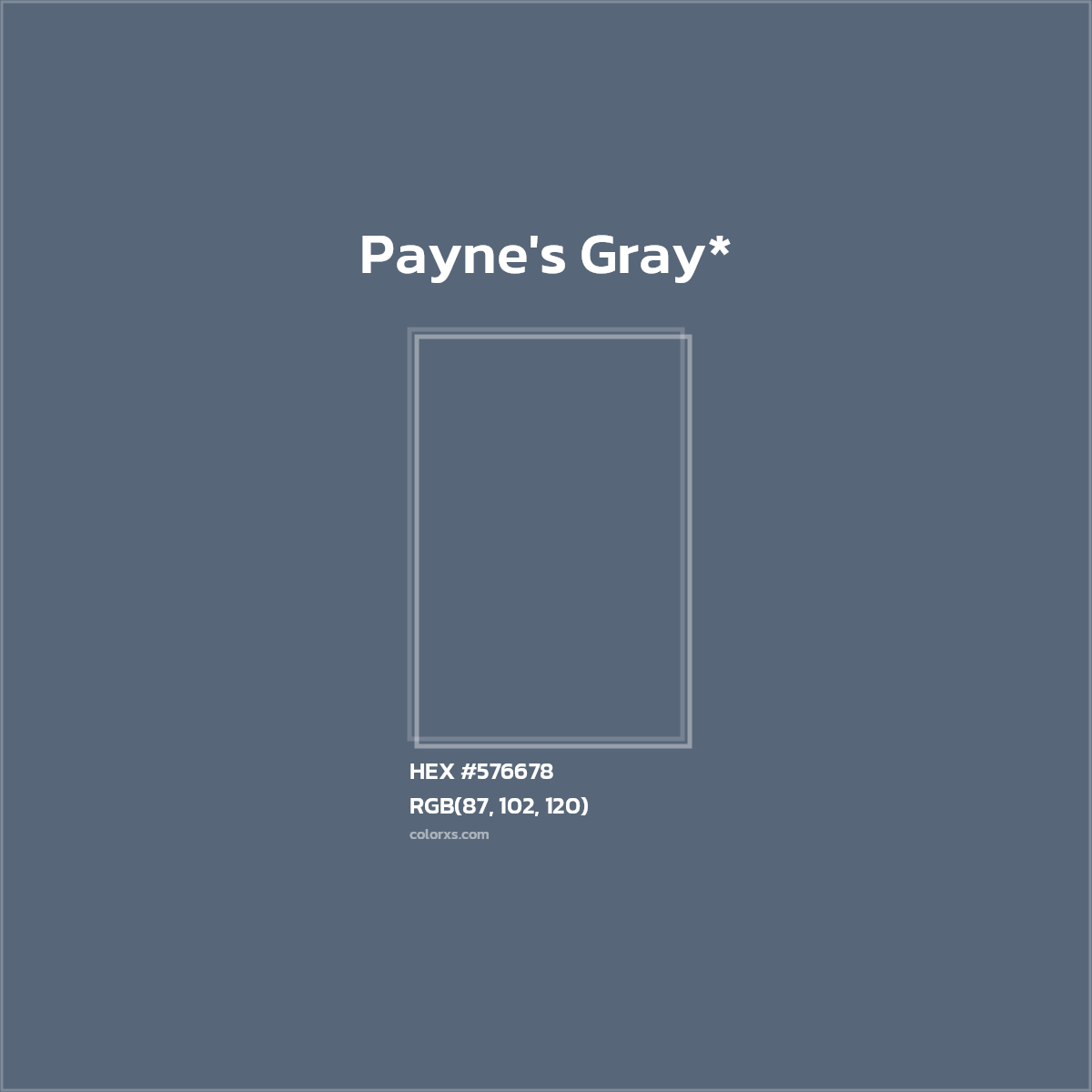 HEX #576678 Color Name, Color Code, Palettes, Similar Paints, Images