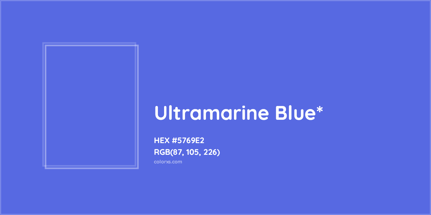 HEX #5769E2 Color Name, Color Code, Palettes, Similar Paints, Images