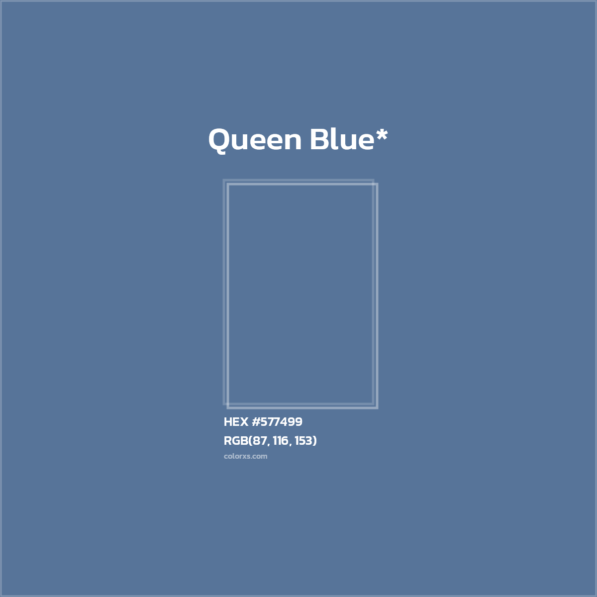HEX #577499 Color Name, Color Code, Palettes, Similar Paints, Images