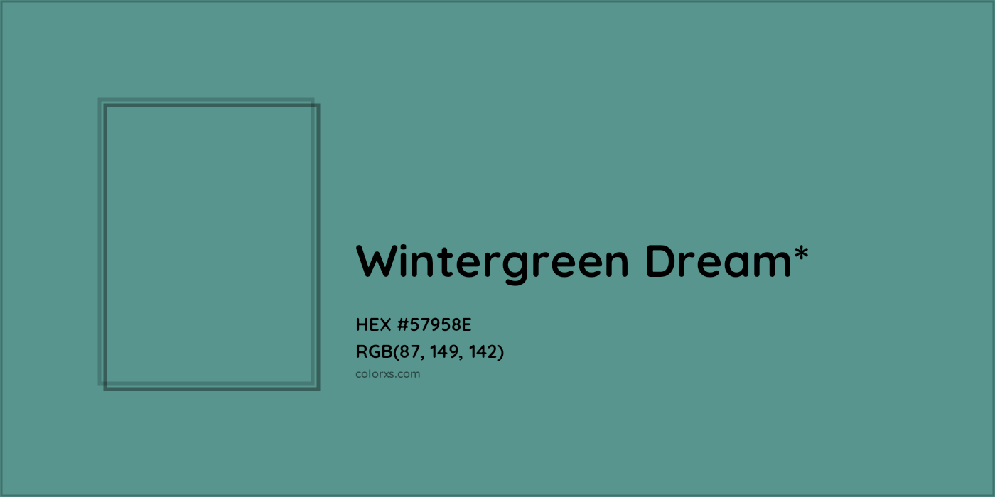 HEX #57958E Color Name, Color Code, Palettes, Similar Paints, Images