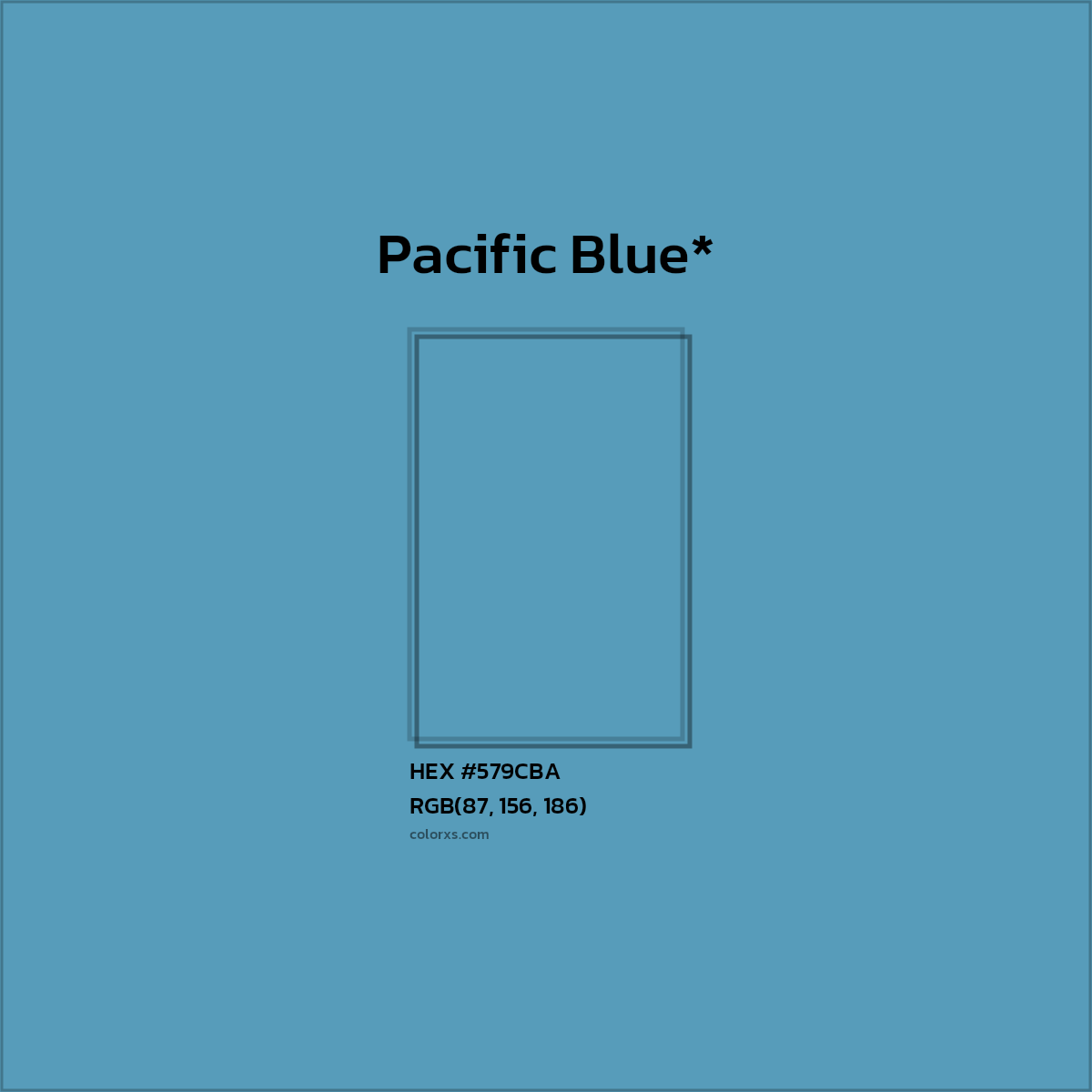 HEX #579CBA Color Name, Color Code, Palettes, Similar Paints, Images
