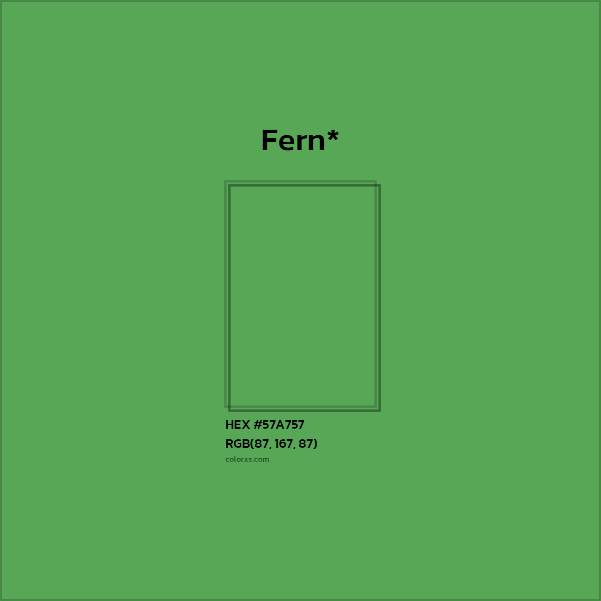 HEX #57A757 Color Name, Color Code, Palettes, Similar Paints, Images