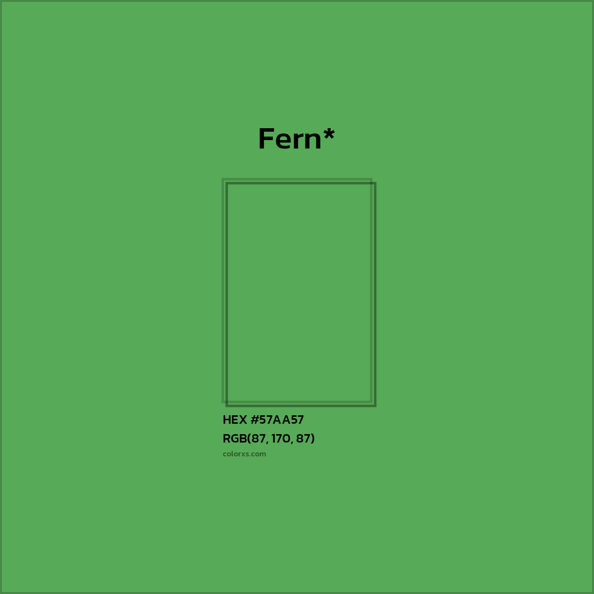 HEX #57AA57 Color Name, Color Code, Palettes, Similar Paints, Images