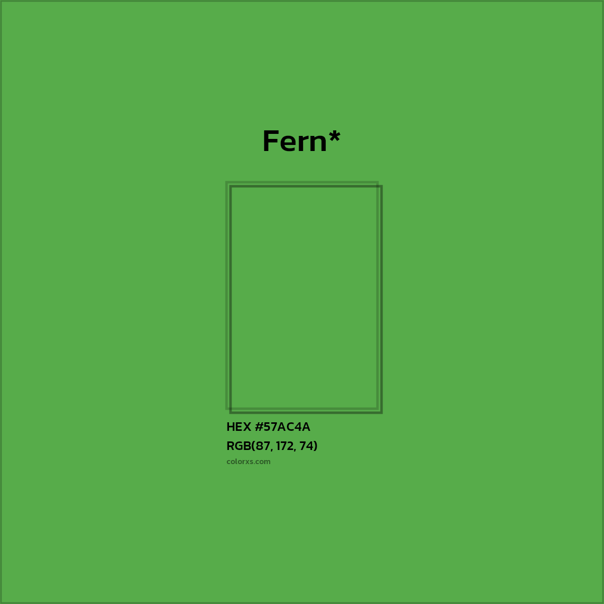 HEX #57AC4A Color Name, Color Code, Palettes, Similar Paints, Images