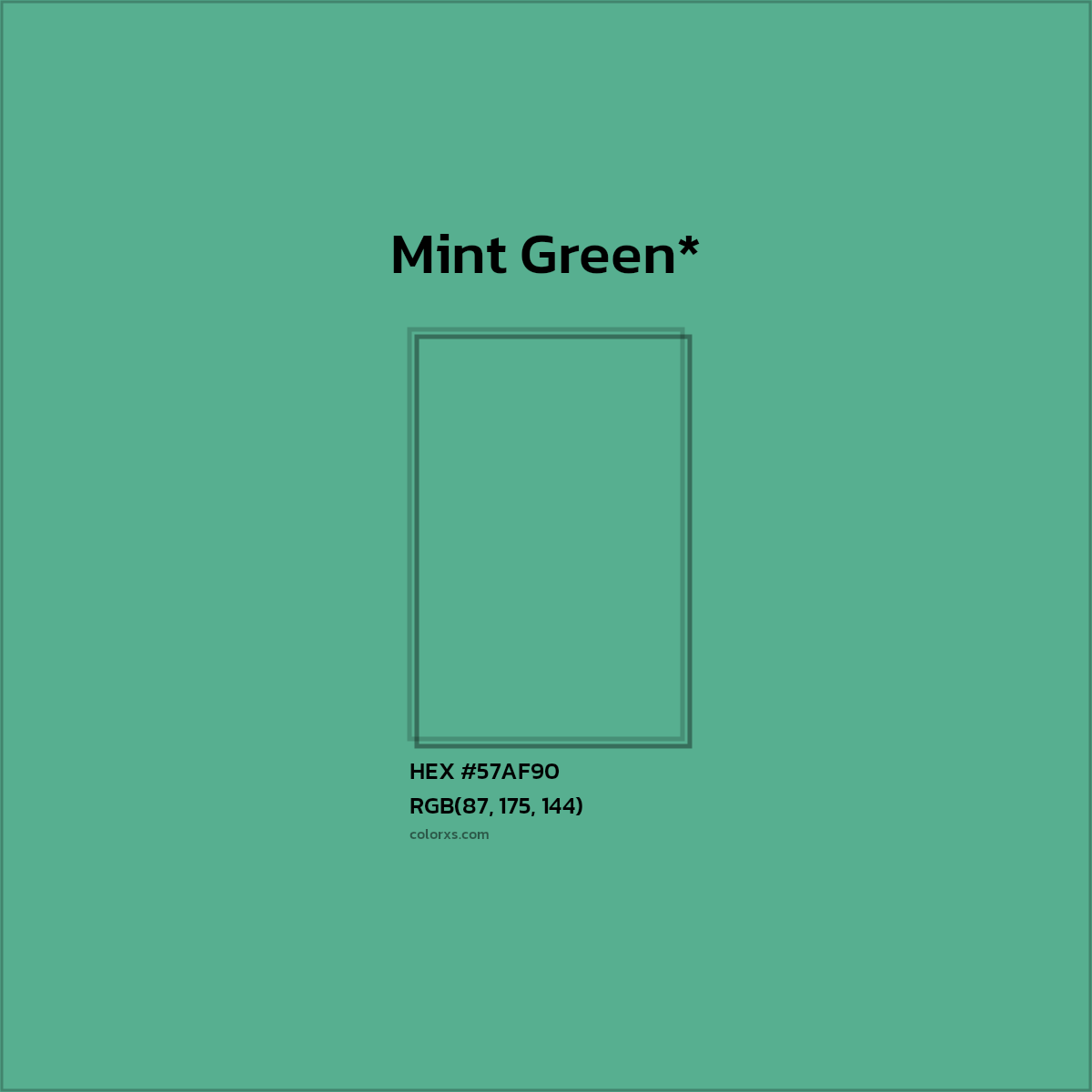 HEX #57AF90 Color Name, Color Code, Palettes, Similar Paints, Images