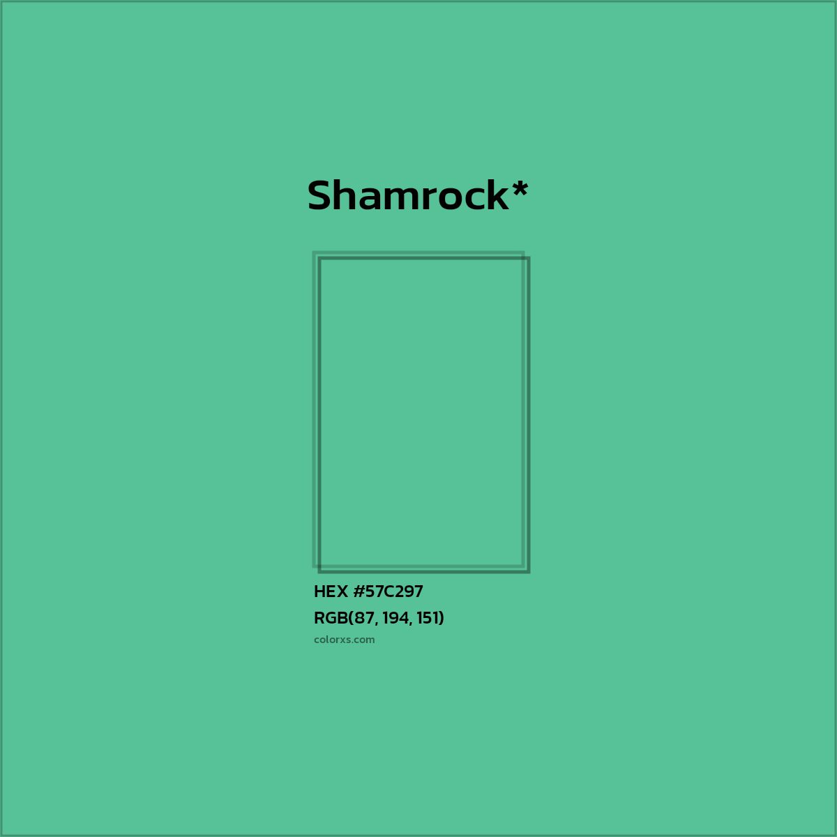 HEX #57C297 Color Name, Color Code, Palettes, Similar Paints, Images
