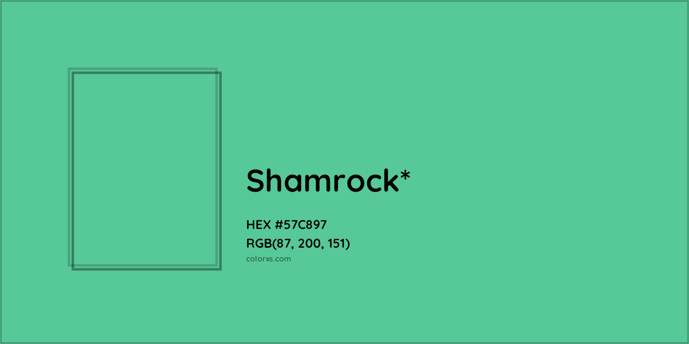 HEX #57C897 Color Name, Color Code, Palettes, Similar Paints, Images